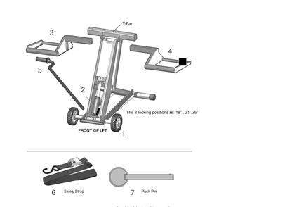 General Assembly Diagram and Parts List for CHL500 19A30027100 Cub Cadet Lawn Tractor Accessories